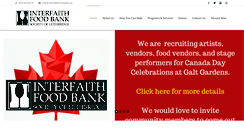 Desktop Screenshot of interfaithfoodbank.ca