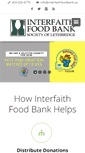 Mobile Screenshot of interfaithfoodbank.ca